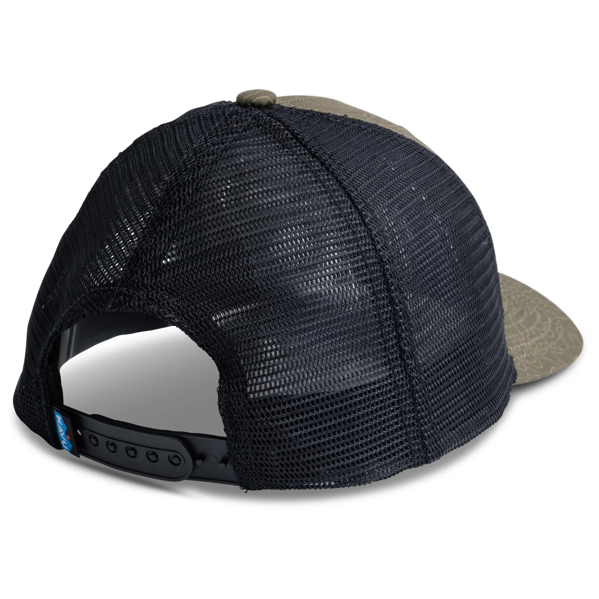 KAVU Above Standard Trucker Cap (Olive Topo) - Image 2