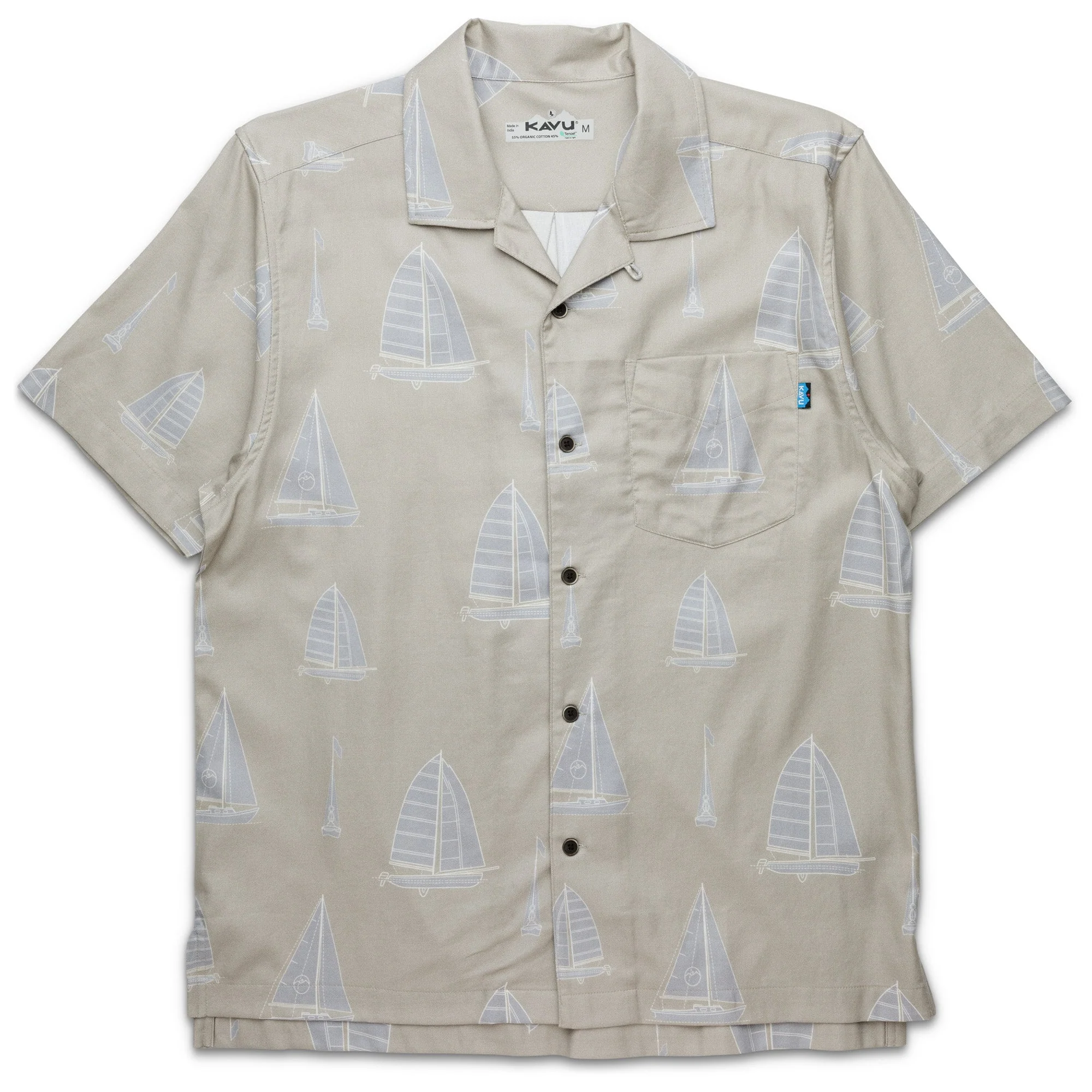 KAVU Bainbridge Short Sleeve Shirt (Set Sail)