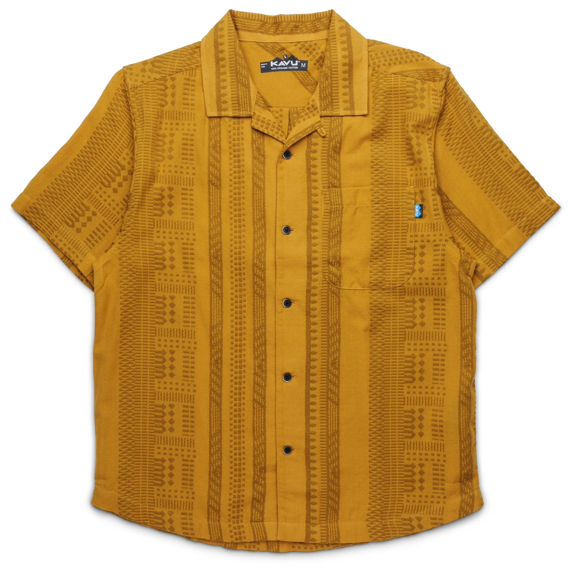 KAVU Castaway Short Sleeve Shirt (Wood Dobby)