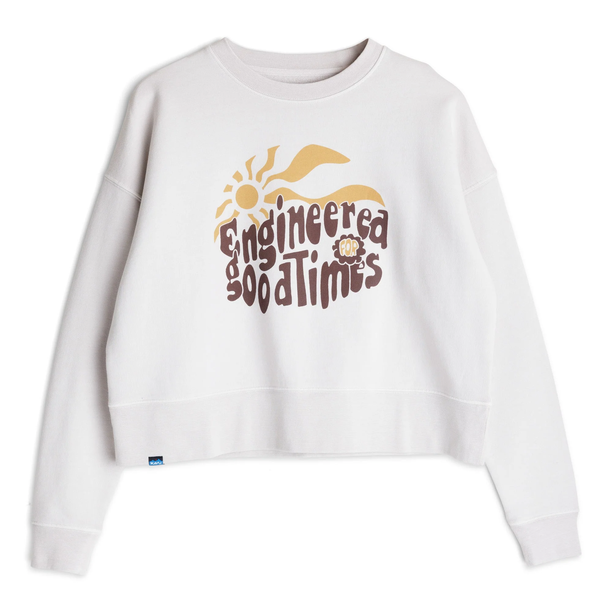 KAVU Crew Crop Sweatshirt (Oatmeal)