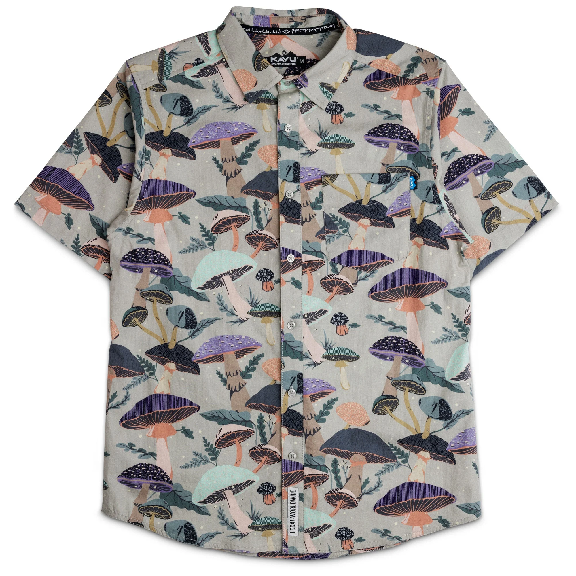 KAVU Festaruski Short Sleeve Shirt (Mushroom Realm)