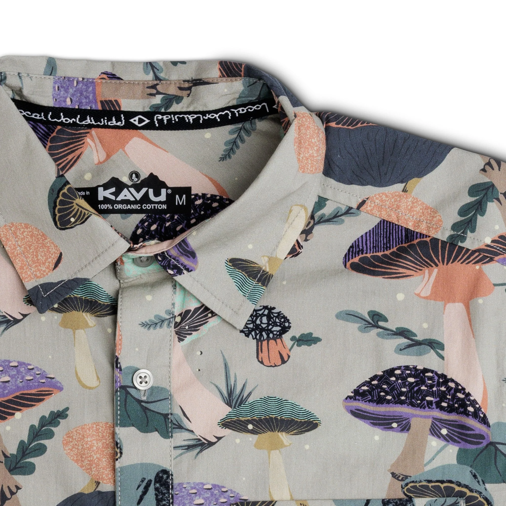 KAVU Festaruski Short Sleeve Shirt (Mushroom Realm) - Image 3
