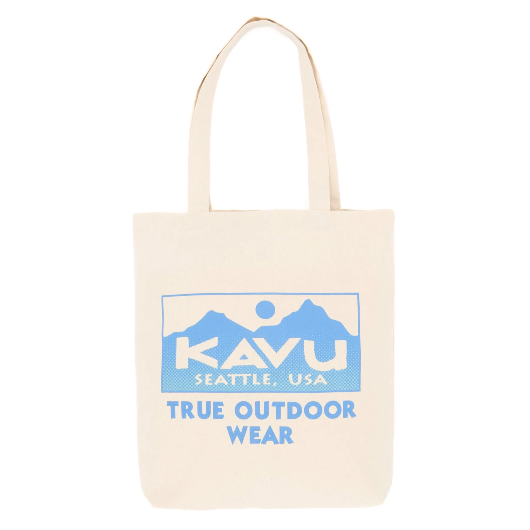 KAVU Gradient Logo Tote Bag (Ivory)