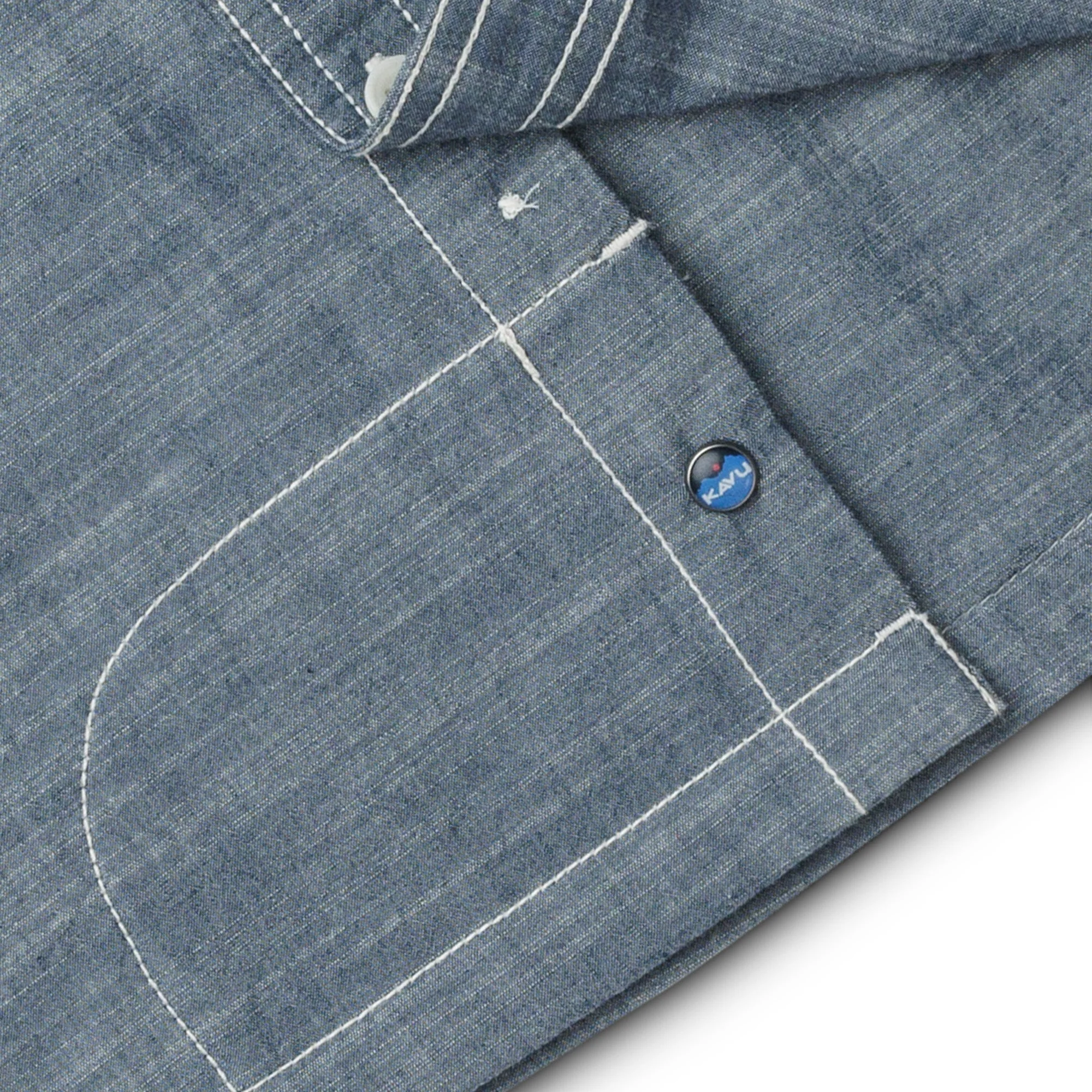 KAVU Jacksonville Short Sleeve Shirt (Nautical Navy) - Image 3