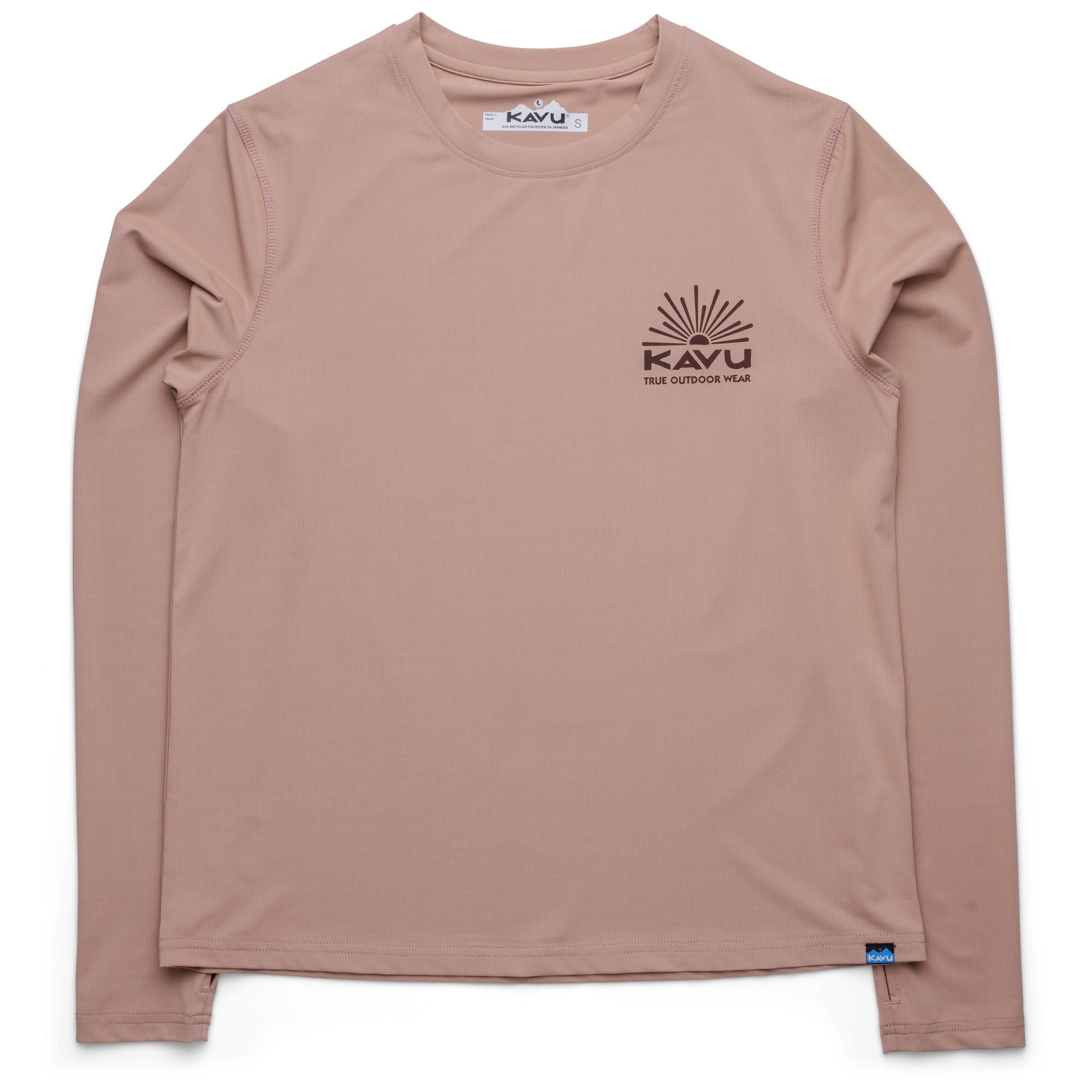 KAVU Sunlite Long Sleeve T-Shirt (Burnt Sugar)