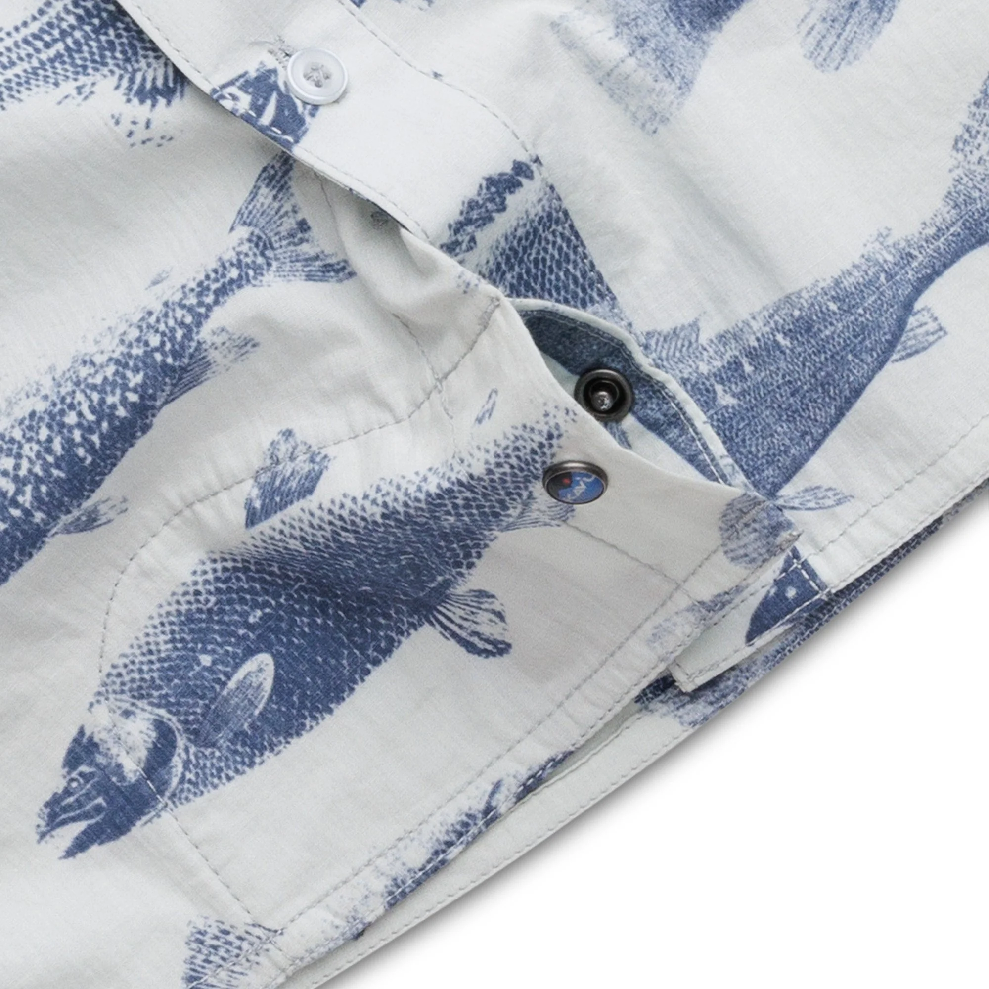 KAVU Topspot Short Sleeve Shirt (Big Blue Fish) - Image 3