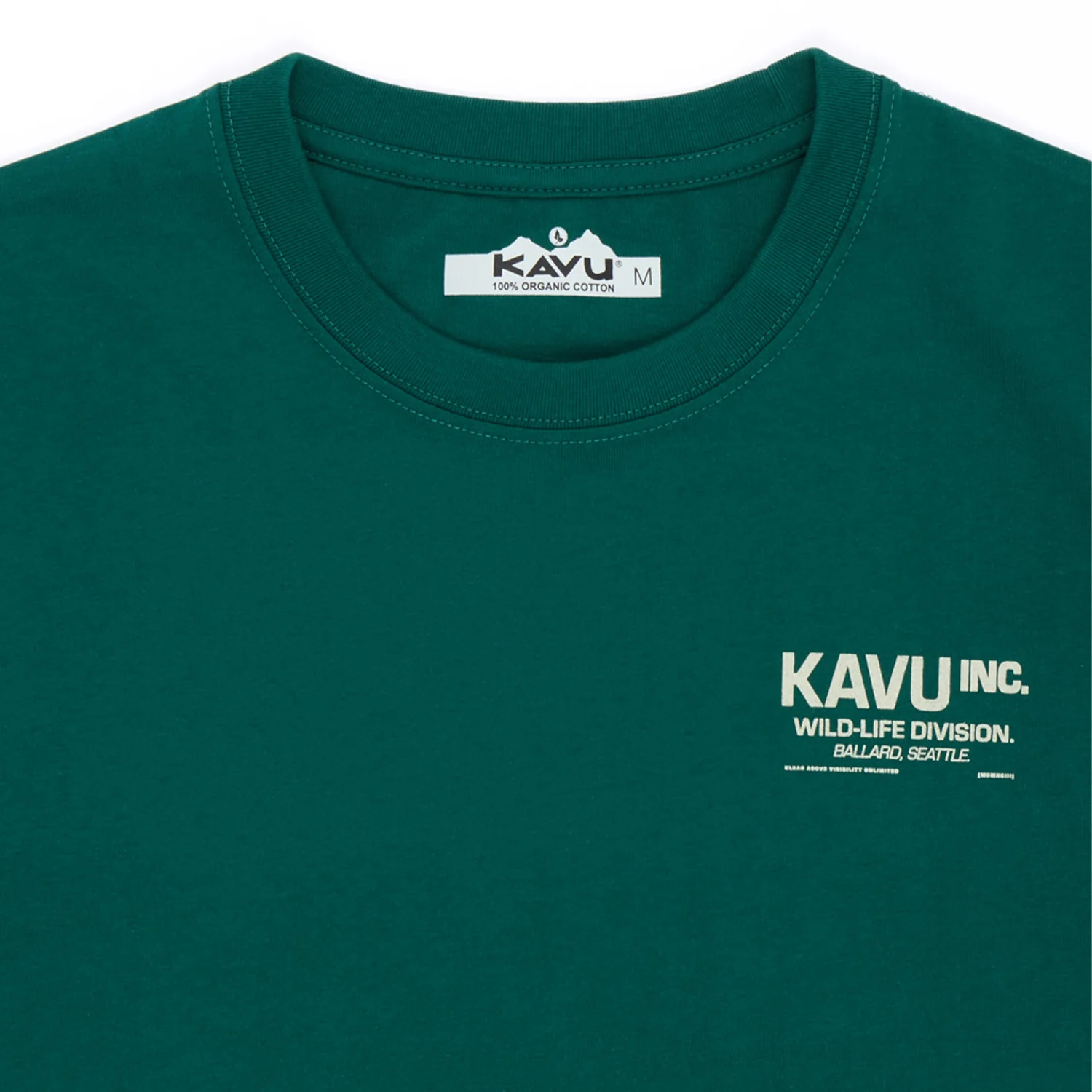 KAVU Wild Life T-Shirt (Dark Spruce) - Image 3